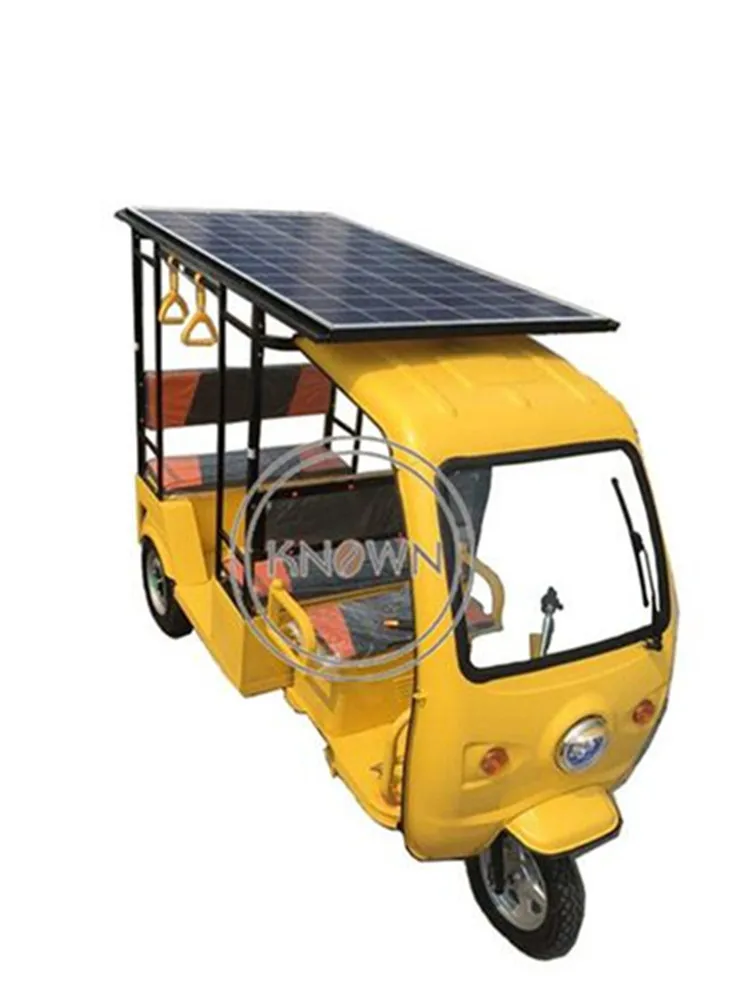 

Top Sale Adult Electric Tricycle Vehicle Tuk Tuk Car Mobility Scooter For 6-7 Passenger With Solar Panel Free Shipping