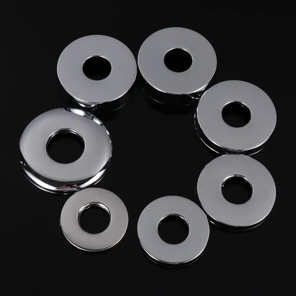 

Self-Adhesive Stainless Steel Water Pipe Wall Cover Chrome Finish Shower Taps Decorative Cover Bathroom Accessories