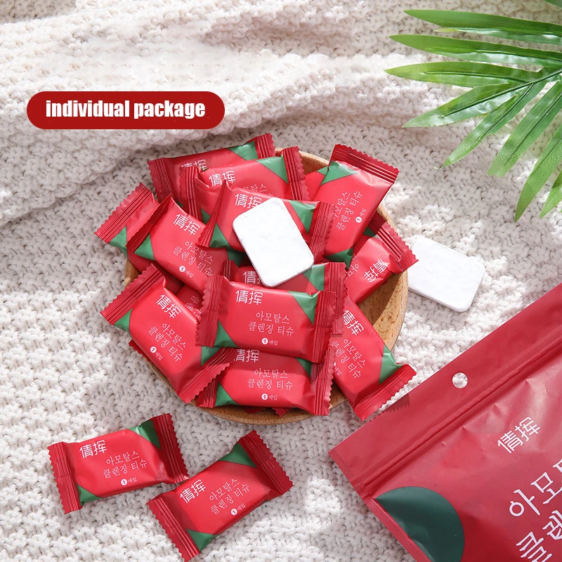 S Compressed Facial Wipe Compact Tablet Mini Wipes Wipe Square Wipes Tissues Convenient Towels