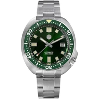 automatic mechanical watch retro abalone 6105 custom watch diving watch