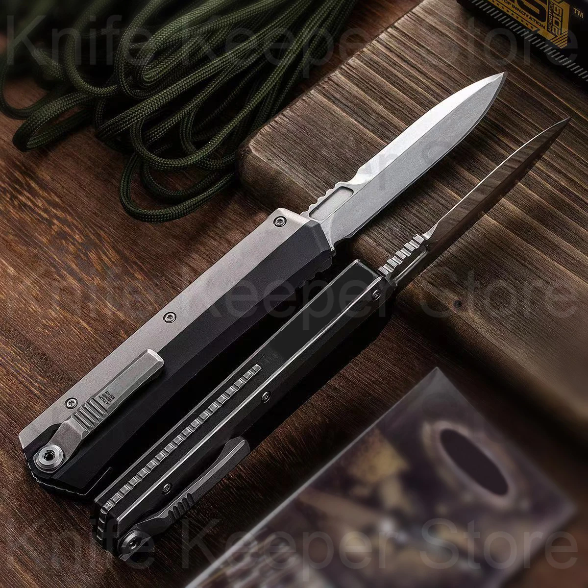 

Micro OTF Tech Knife GK Series D2 High Speed Steel Blade 58-60HRC T6061 Aviation Aluminum Handle Self Defense Pocket Knife