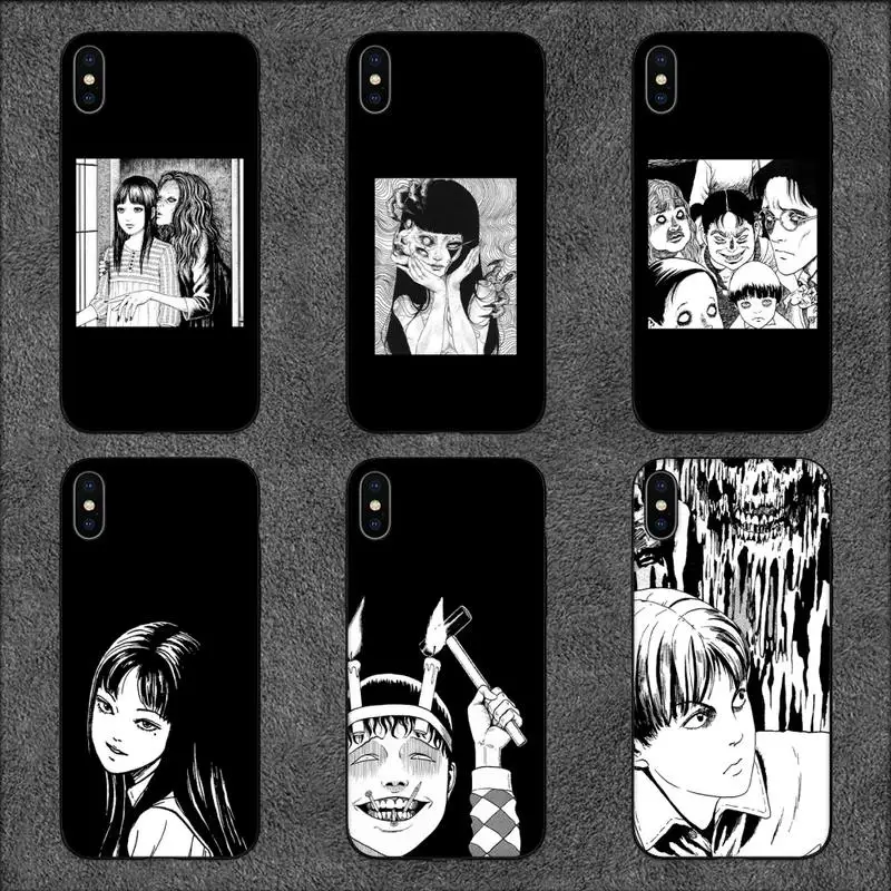 

Junji Ito Terror Horror Manga Phone Case For iPhone 11 12 Mini 13 14 Pro XS Max X 8 7 6s Plus 5 SE XR Shell