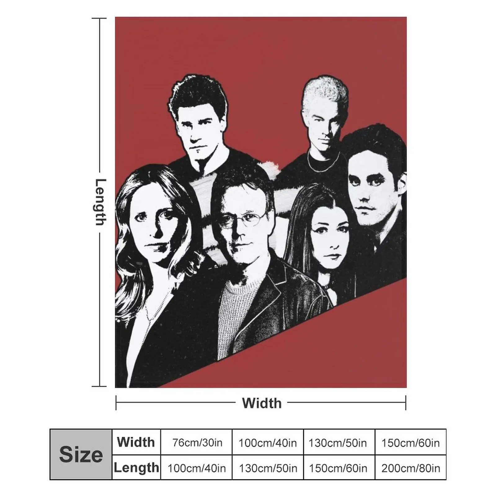 Одеяло с мотивом BTVS одеяло фланелевые одеяла