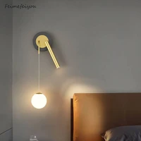 wall lamp nordic bedroom bedside lamp simple modern creative with spotlight multifunctional livingroom study interior wall light