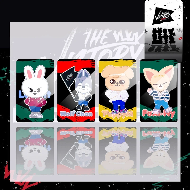 8 шт./компл. Новые Симпатичные двухсторонние открытки ЛОМО для детей