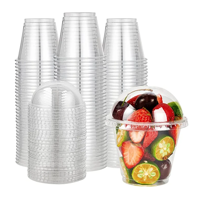 20PCS Disposable Plastic Dessert Cups Party Ice Cream Drinks Cup Serving Food Jelly Containers