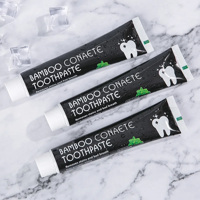 Bamboo Charcoal Black Toothpaste Coconut Shell Black Activated Carbon Bright White Gum Protection Bamboo Charcoal Toothpaste