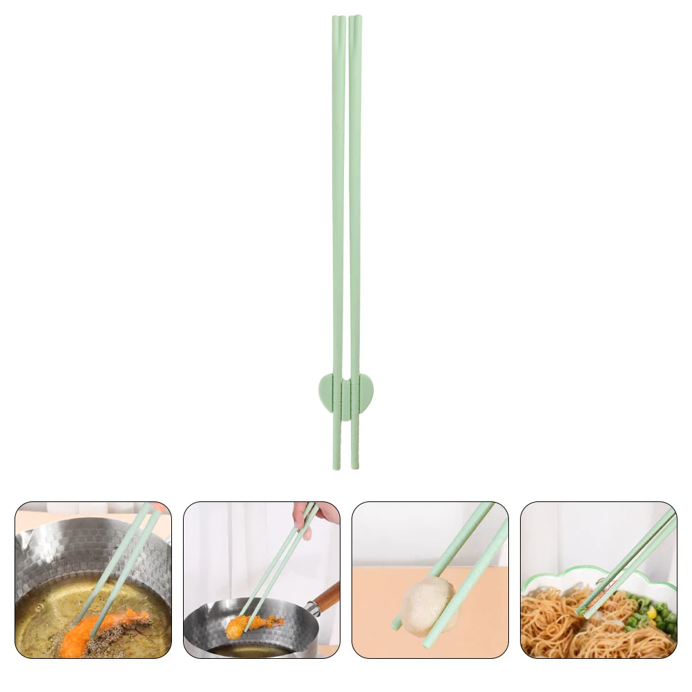 

1 Pair Chinese Style Chopsticks Kitchen Utensils Noodles Chopsticks Stainless Steel Chopsticks Frying Chopstick
