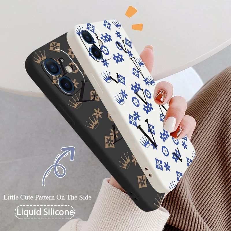 

Phone Case For iPhone 12 13 Pro MAX Mini 11 Pro MAX 6 6S 7 8 Plus X SR XS MAX SE 2020 Fashion Digital Pattern Silicone Cover