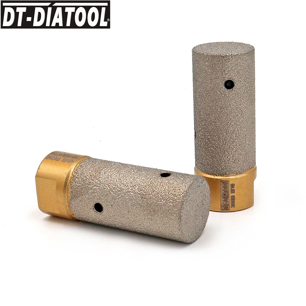 

DT-DIATOOL 2pcs 25mm Vacuum Brazed Diamond finger Bits With M10 Thread For Marble Ceramic Tile Granite Stone Enlarge Marble Tile
