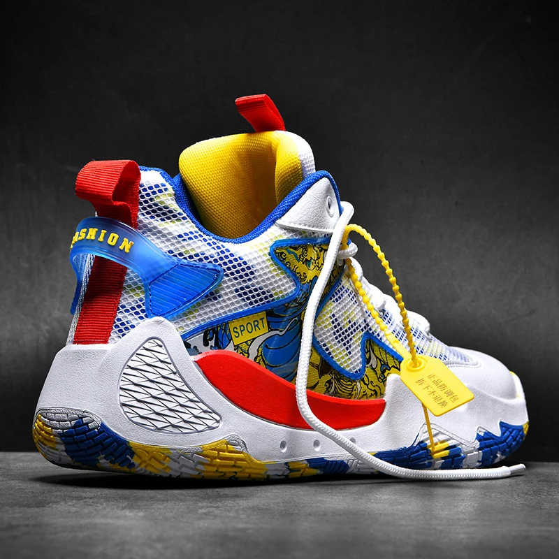 

Men's Basketball Shoes Breathable Cushioning Non-Slip Wearable Sports Shoes Gym Training Athletic Basketball Sneakers for Women