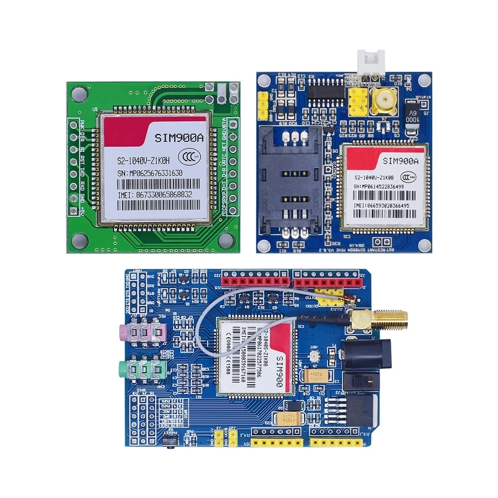 Комплект беспроводного удлинителя SIM900A SIM900 V4.0 мини-модуль GSM GPRS антенна