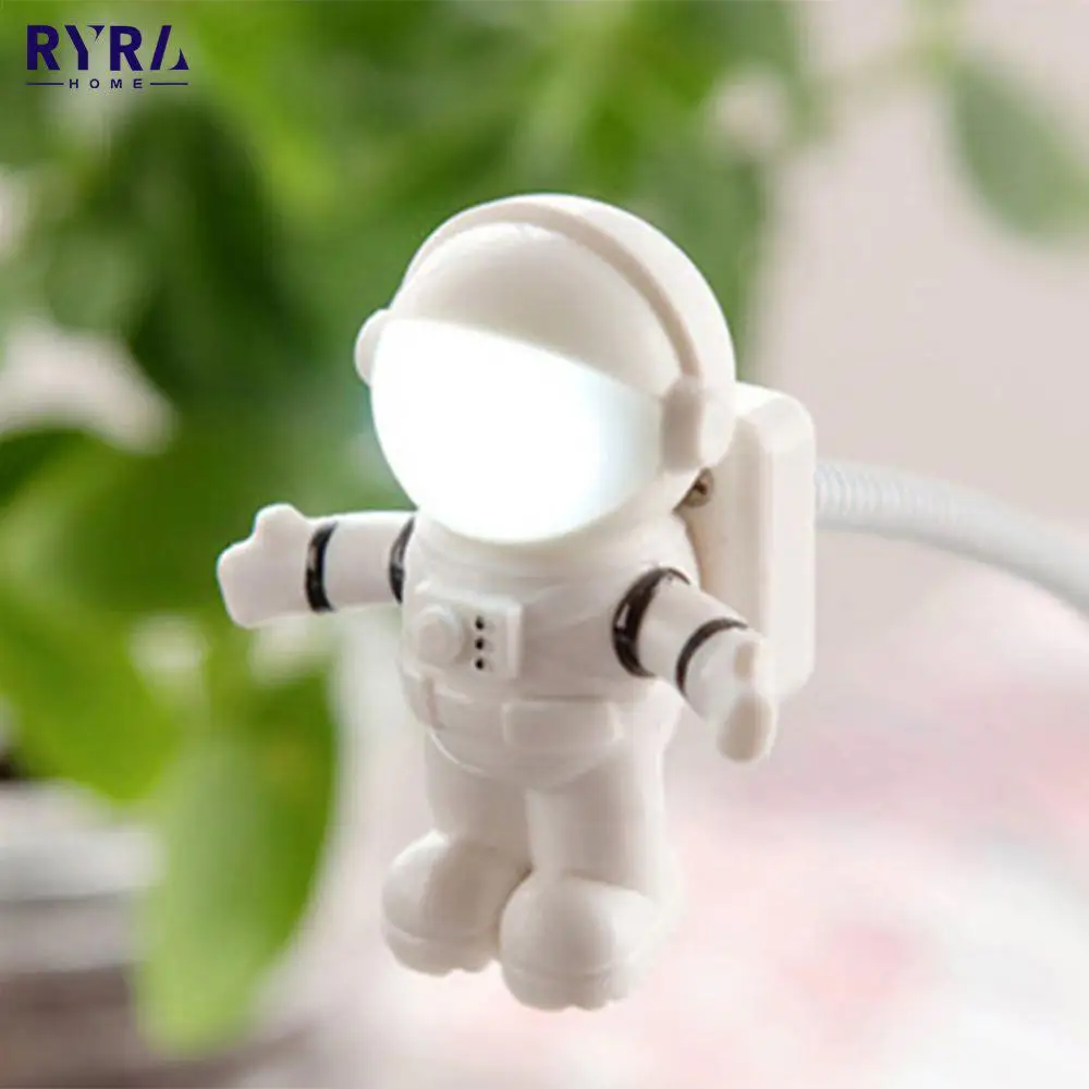 

Настольная лампа для чтения в форме астронавта, Креативный светодиодный светильник для чтения в форме астронавта, регулируемый, с питанием ...
