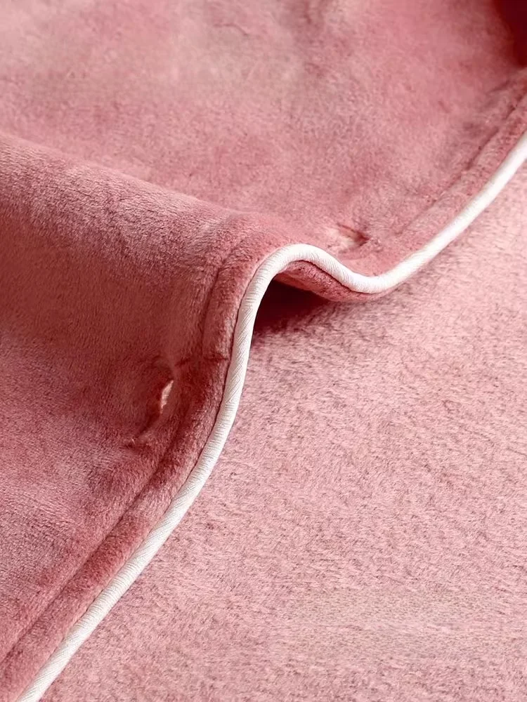 Пижамы из кораллового флиса женские весенне-осенние утолщенные теплые островные