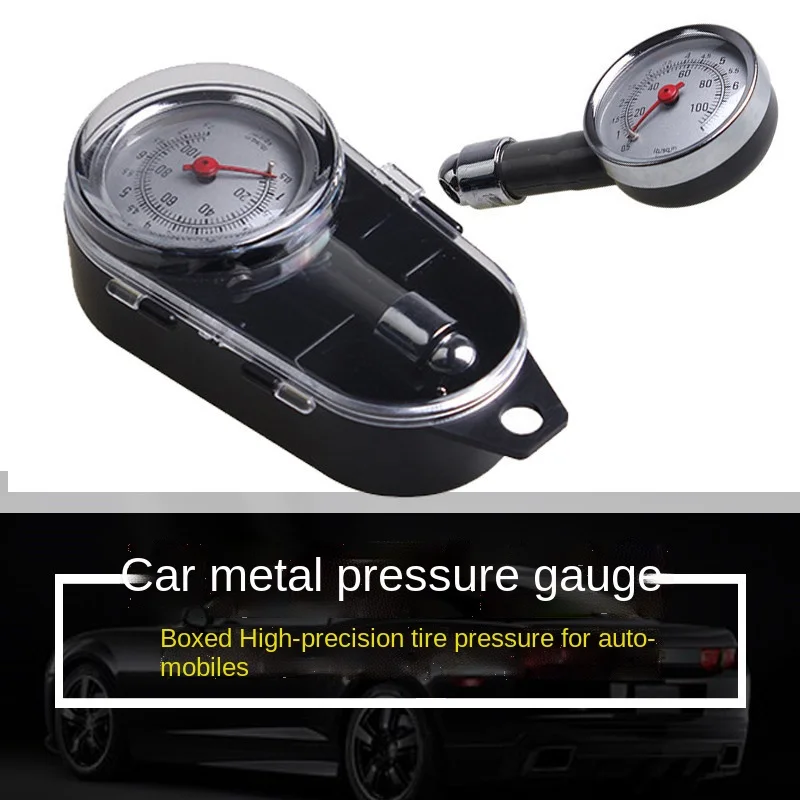 

Механический Высокоточный манометр в автомобильной коробке, измеритель давления в шинах, дефляционный Многофункциональный манометр в шин...