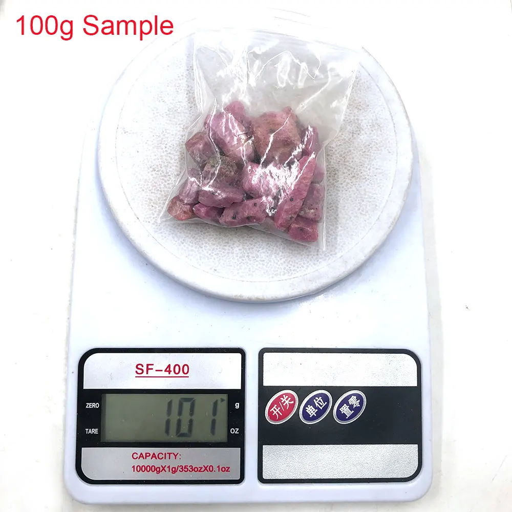 

Натуральные красные корундовые кристаллы 100г