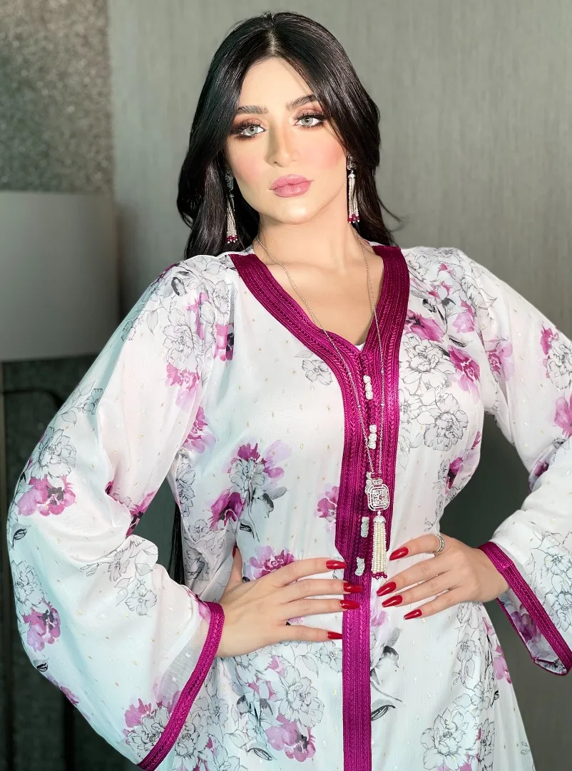 White Abaya Dubai Turkey Islam Indian Saudi Arabic Muslim Dress For Women Kaftan Mujer Robe Longue Femme Musulmane Vestido Longo