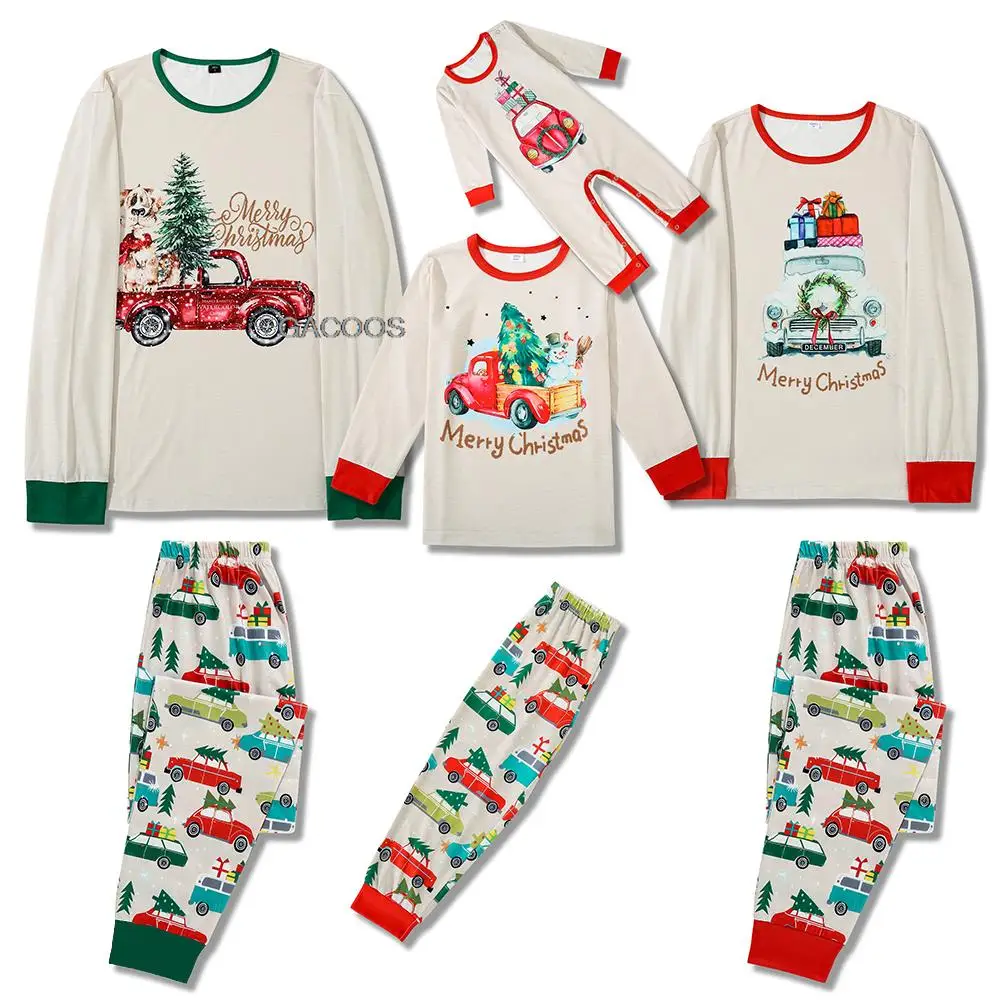 

Xmas Pyjamas Christmas Family Matching Pajamas Set Family Look Mother Kids Father Baby Child Sleepwear Mommy and Me Nightwear