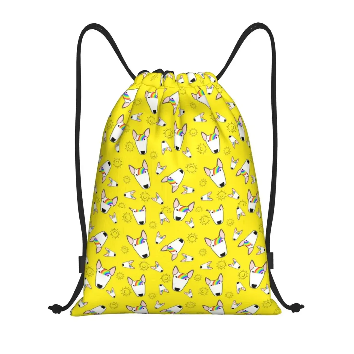 Радужные бультерьеры веселые мужские и женские легкие спортивные рюкзаки для