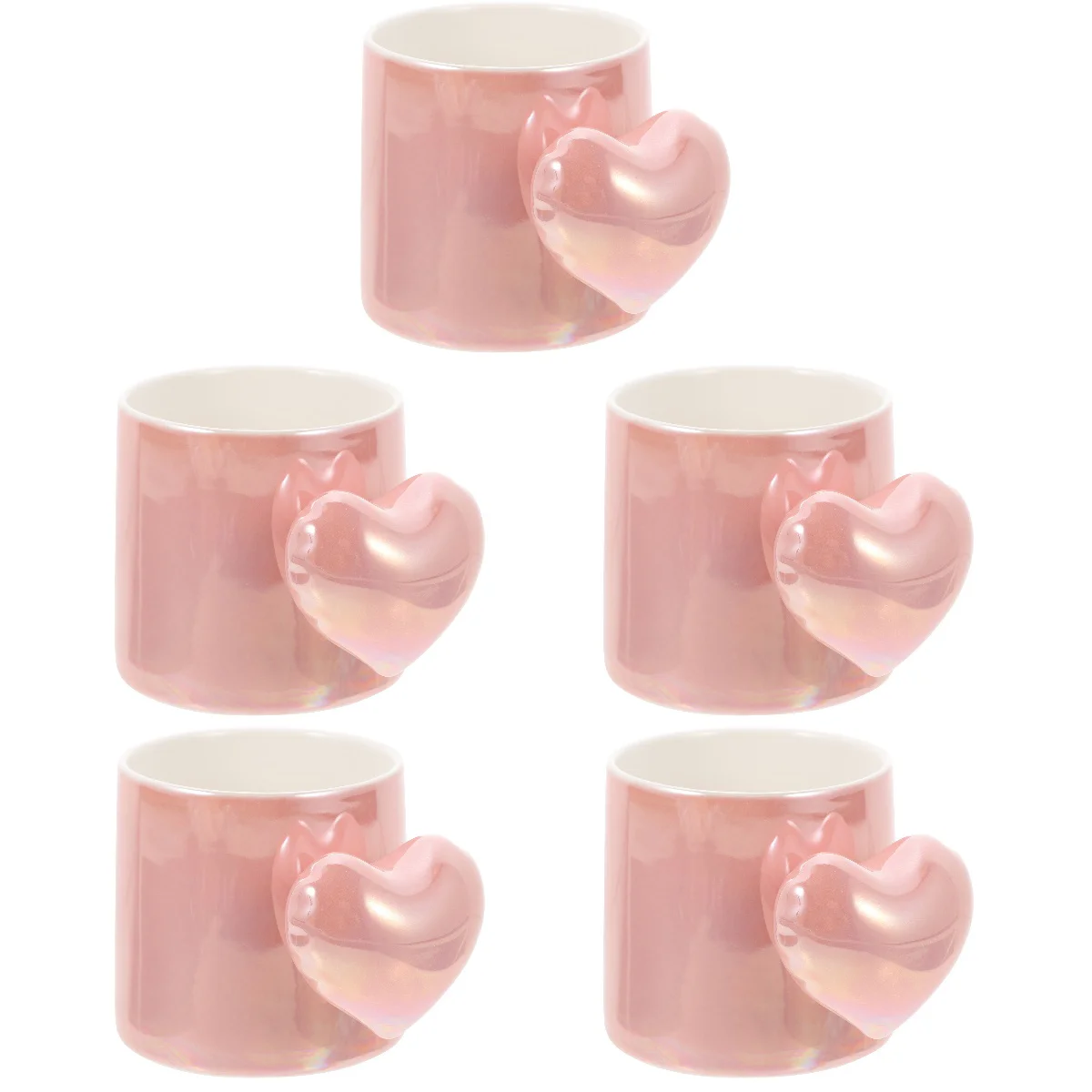 

5x Tea Cup Coffee Mug For Coffee Personalized Coffee Mug Cappuccino Cup for Home Office Drinking Coffee