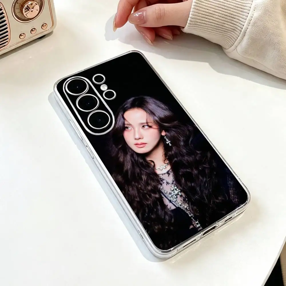 Фото K-Kpop K-Kim J-Jisoo Прозрачный силиконовый мягкий чехол для телефона Samsung S25, S24, S21, S22, S23, S30, Ultra, S20, Plus, Fe №4