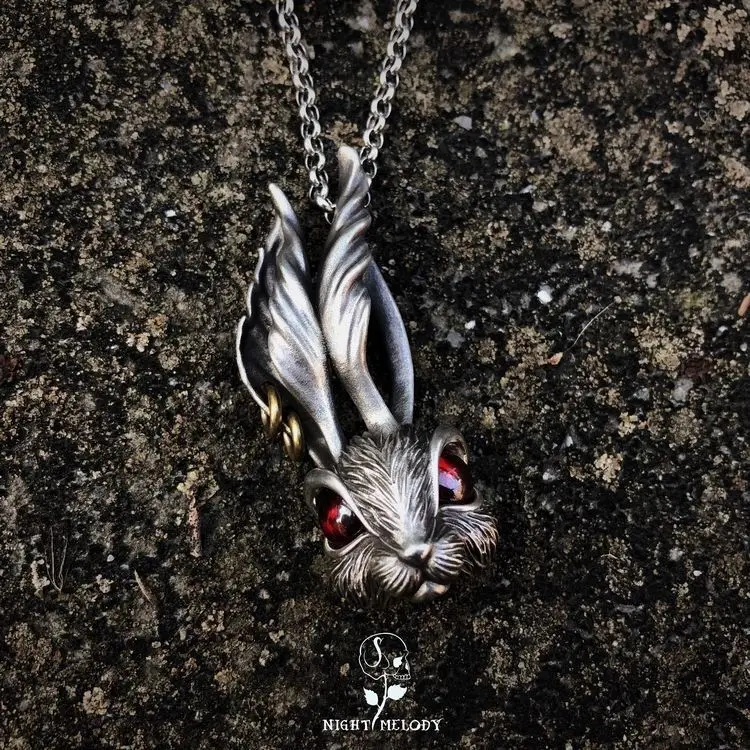 

Gothic Rabbit Necklace Fashion Personality Men's and Women's Cool Necklace Punk Rock Party Hip Hop Jewelry Accessories