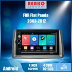Автомобильный мультимедийный плеер для FIAT Panda 2003-2012, 7 дюймов, 2 Din, головное устройство с рамкой, GPS-навигация, Android, Авторадио