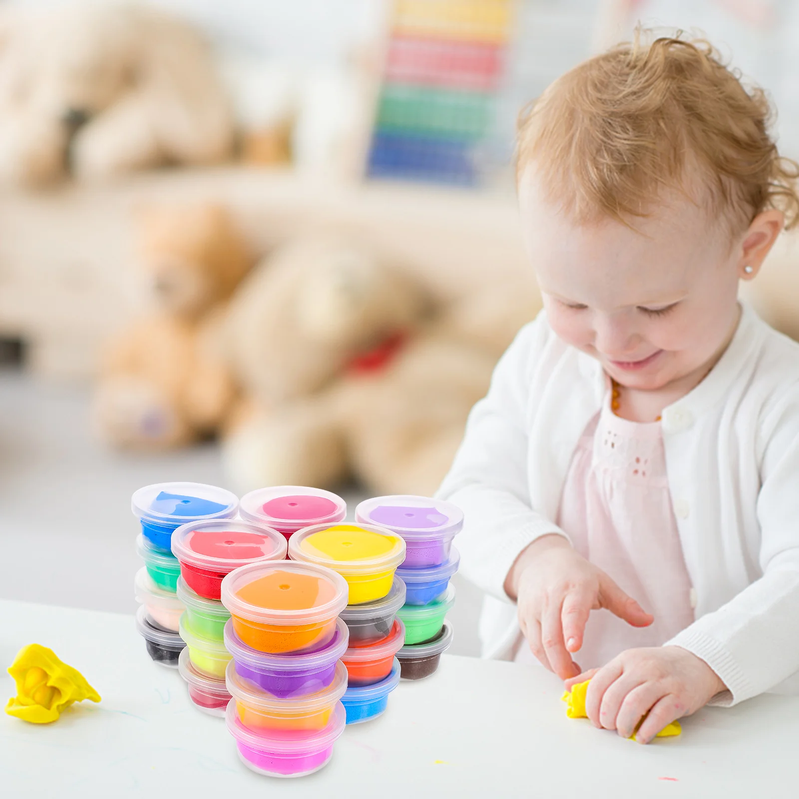 Детские глиняные глины для моделирования игрушек малышей воздушные сухие