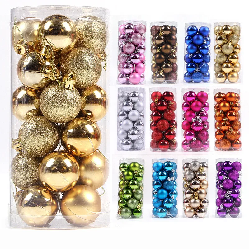 

Creative Bright Reflective Ball Christmas Tree Ornament Pendant Colored Bright Plastic Christmas Atmosphere Setting Supplies