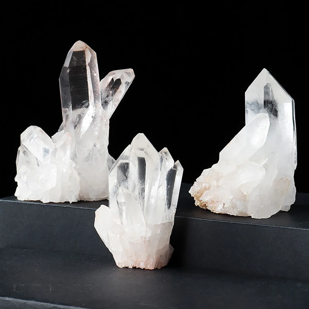 

Натуральный кристально чистый кварц, друза, образец руды, энергетический камень, размагничивание, декоративные украшения для дома, 20/30/50/80/100...