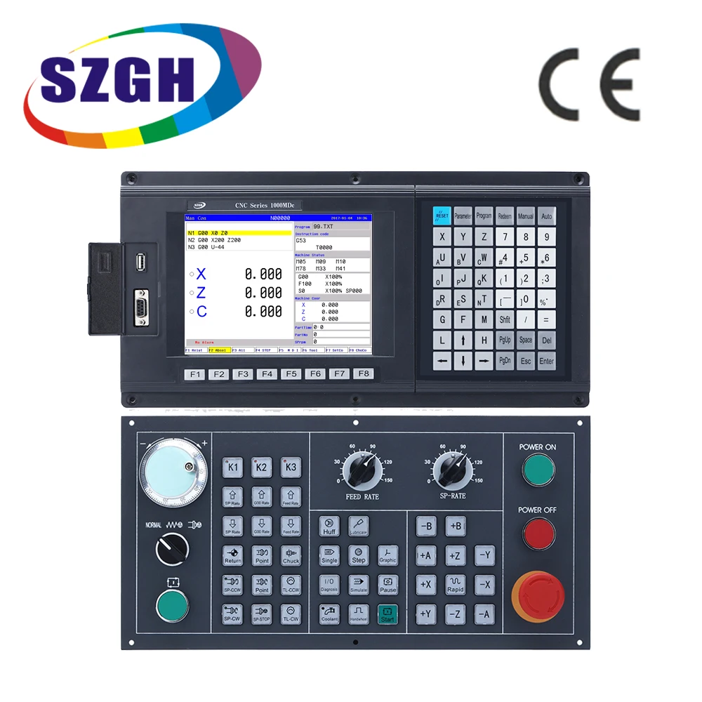 

SZGH New Product 3Axis/4Axis CNC Milling Controller For CNC Milling Machine cnc controller 4 axis router PLC atc MACRO