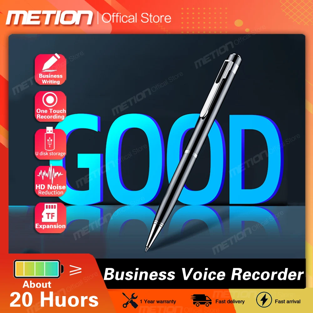 

Voice recorder pen portable high-definition noise reduction business meeting interview one-key recording digital recorder 16GB