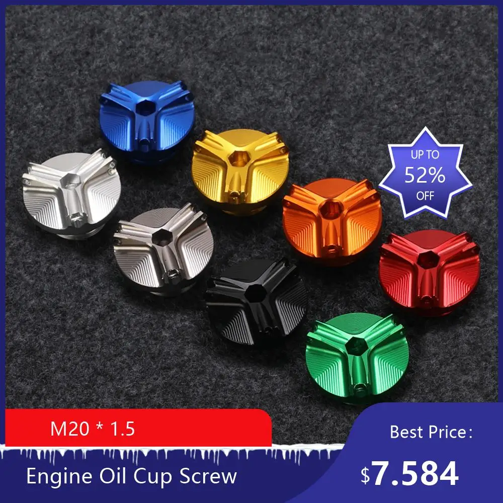 

M28*3 For YAMAHA MT-01 MT-03 MT-07 FZ07 MT-10 MT-25 YZF R1 R3 R6 R125 R25 FZ1 FZ6 FZ8 Motorcycle Engine Oil Cup Cover Cap Screw