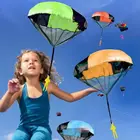 Мини-солдат-парашют, забавная игрушка для детей, развивающая игра с фигуркой солдата, уличная забавная спортивная игра