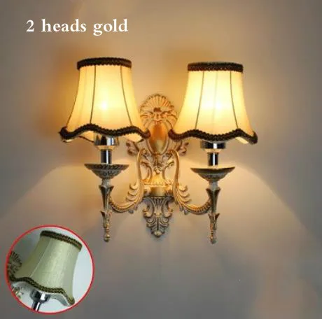 

Модная принцесса, настоящая одинарная головка, двойной слайдер, настенный светильник из винтажной ткани в деревенском стиле