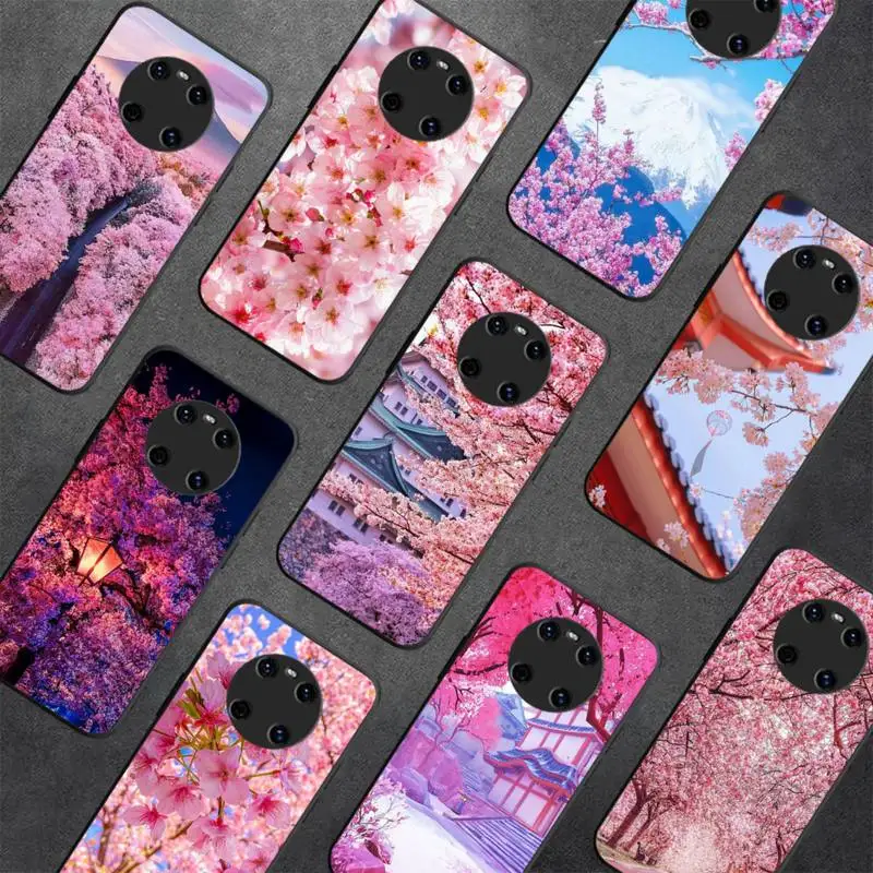 

cherry blossom Phone Case for Huawei Y 6 9 7 5 8s prime 2019 2018 enjoy 7 plus