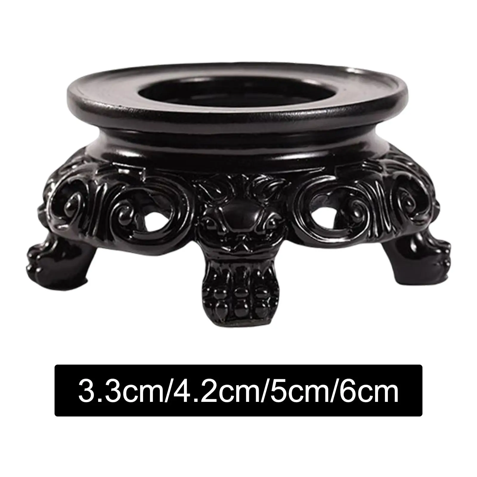 

Metal Arm Wooden Display Stand Holder for Crystal Ball Home Decoration