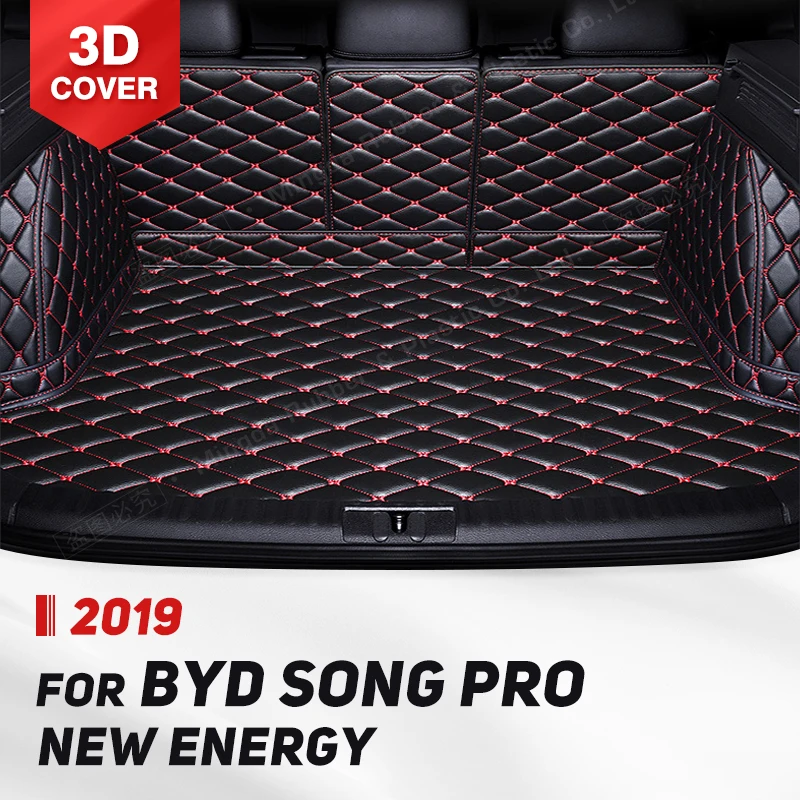 

Автомобильный коврик для багажника с полным покрытием для BYD Song Pro New Energy 2019, автомобильный коврик для багажника, подкладка для груза, защитные аксессуары для интерьера