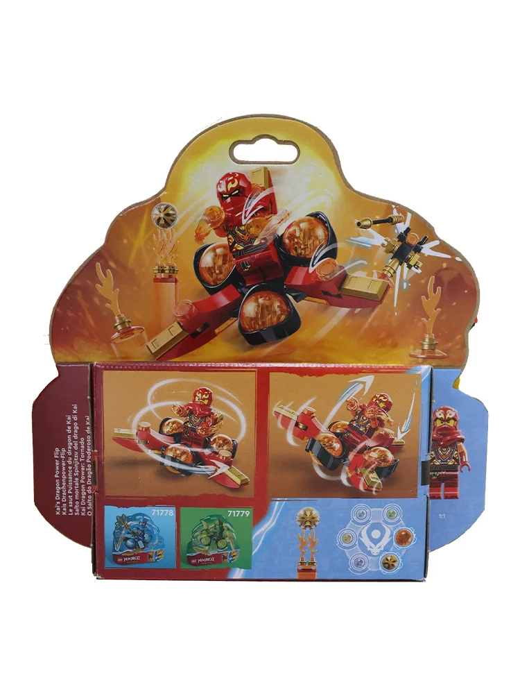 LEGO 71777 NINJAGO Kai's Dragon Power Spinjitzu флип красный ниндзя игрушка набор для строительства