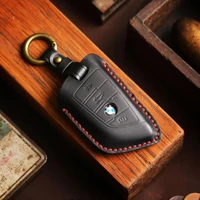 high end hand made genuine leather key case for bmw series 1series 3series 5series 7series 530 x1 x3 x5 x7 x6 x4 car accessories