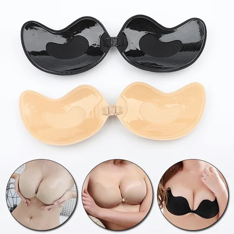 Invisible Strapless Adhesive Stick Bra Strapless Push Up Bras Women Sexy Backless Lingerie Seamless Silicone Bralette Underwear