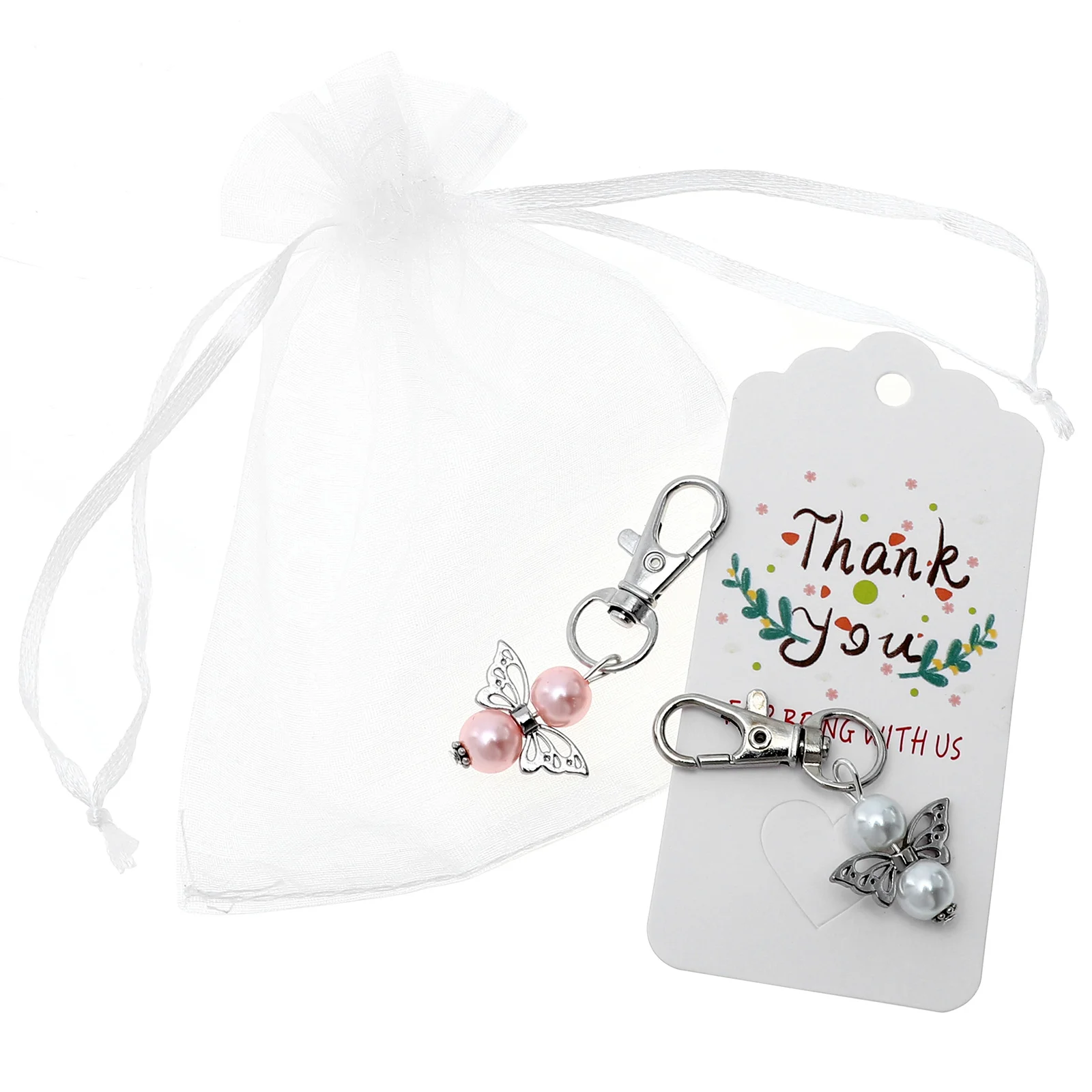 

1 Set Angel Key Chain Appreciation Gifts Key Ring Key Circle with Tags Bags