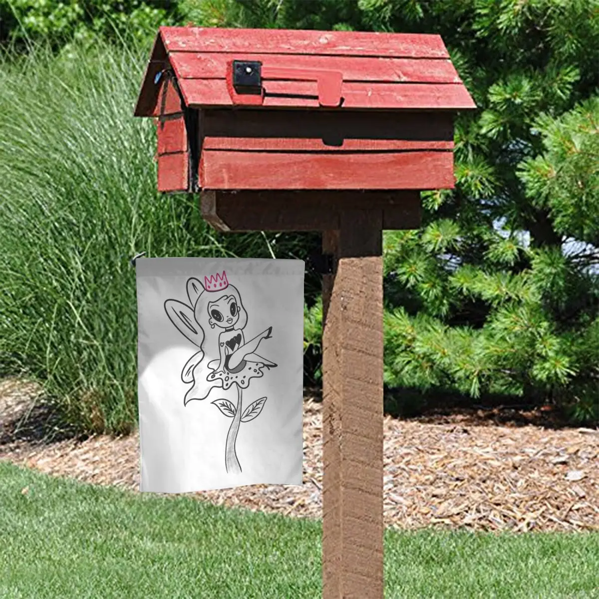 Сделанный на заказ Сказочный бихота-Карол G Reggae Ainger Садовый флаг 12x18 дюймов