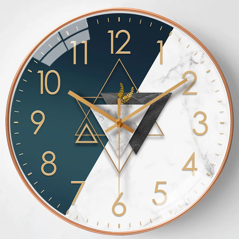 

Silent Decorated Wall Clock for Living Room Decoration Bedroom Mute Mural Clocks Wall Home Decor Creative Round Nordic Watch 3d