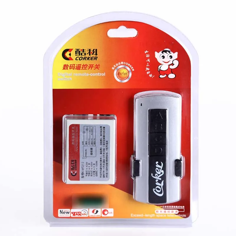 

Беспроводной цифровой передатчик-приемник 220 В, 2-сторонний переключатель дистанционного управления, дистанционное управление освещением, ...