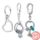 Новинка 2021, модные подвески-брелки в виде серебряных надписей, подходят для оригинальных брелоков Pandora DIY