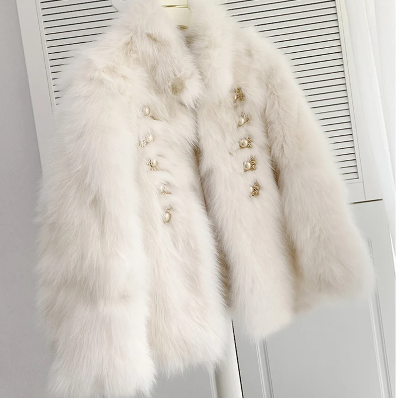 Winter New Imitation Fox Fur Grass Jacket Women's Short Style Small Fragrance Young Korean Fashion Fur Winter Jacket For Ladies