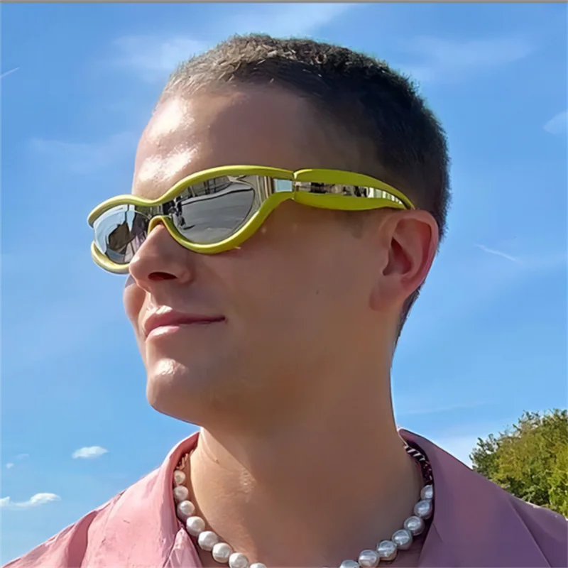 Светло-зеленые солнцезащитные очки в оправе кошачий глаз Женские овальные