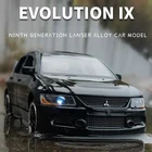 Лидер продаж, модель автомобиля из сплава для детей JDM Lancer 9 Evo IX 1:32, Коллекционная модель миниатюрного металлического автомобиля, подарки для детей