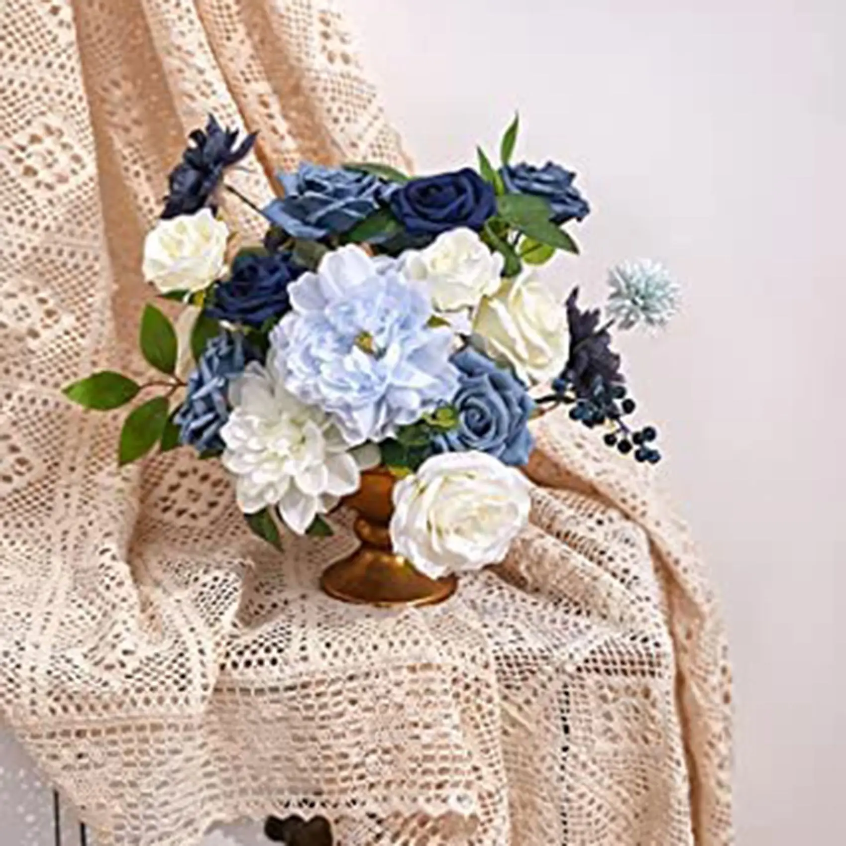 

Искусственные цветы, искусственные пыльные голубые пионы, цветочные наборы «сделай сам», свадебные букеты, центральные части, украшения для дома